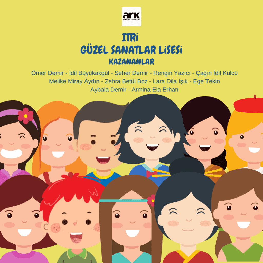 2022-2023 Itri Güzel Sanatlar Lisesi kazanan Ankara Resim Kursu öğrencileri