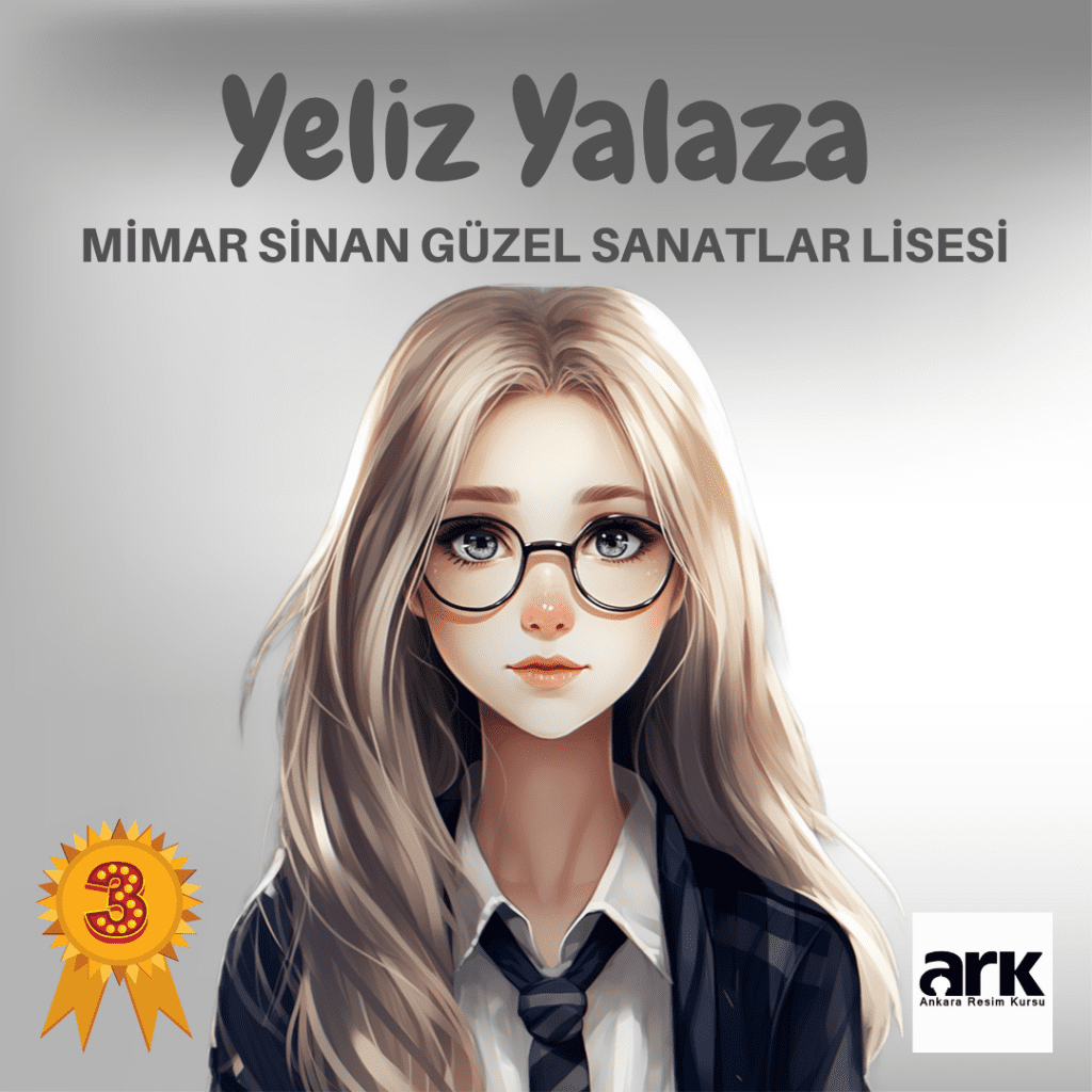 Yeliz Yalaza, Mimar Sinan Güzel Sanatlar Lisesi kazanan öğrencisi
