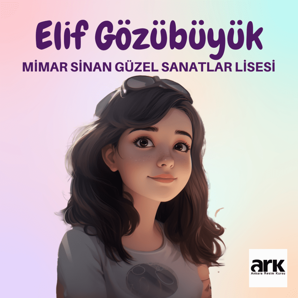 Elif Gözübüyük, Mimar Sinan Güzel Sanatlar Lisesi kazanan öğrencisi