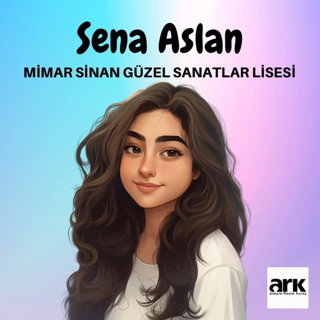 Sena Aslan, Mimar Sinan Güzel Sanatlar Lisesi kazanan öğrencisi