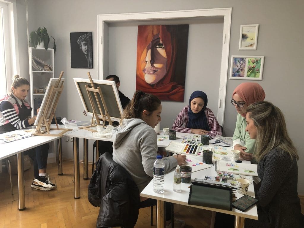 yetişkin hobi resim kursu