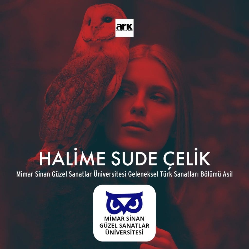 Halime Sude Çelik, Mimar Sinan Güzel Sanatlar Üniversitesi Geleneksel Türk Sanatları Bölümü asıl kazanan öğrencisi