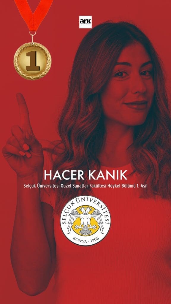 Hacer Kanık, Selçuk Üniversitesi Güzel Sanatlar Fakültesi Grafik Bölümü 1. asıl kazanan öğrencisi