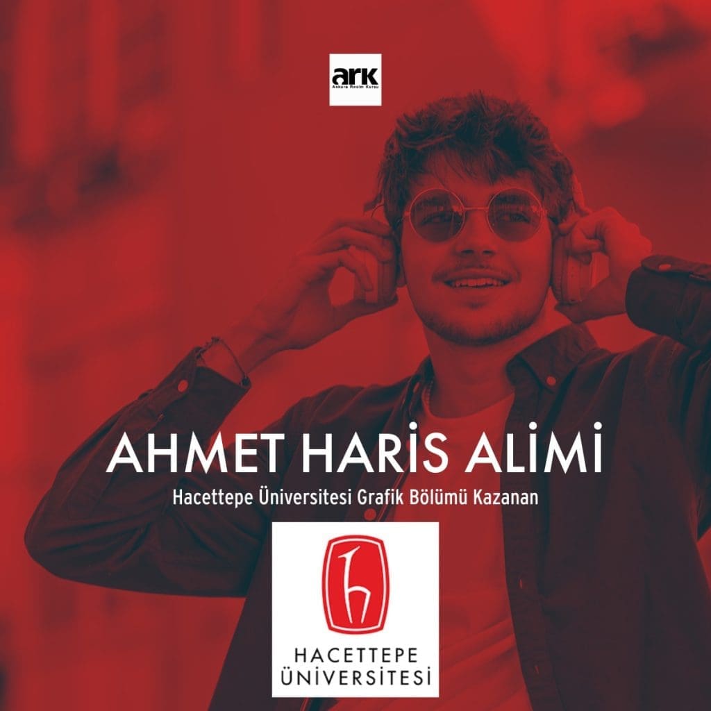 Ahmet Haris Alimi, Hacettepe Üniversitesi Grafik Bölümü kazanan öğrencisi