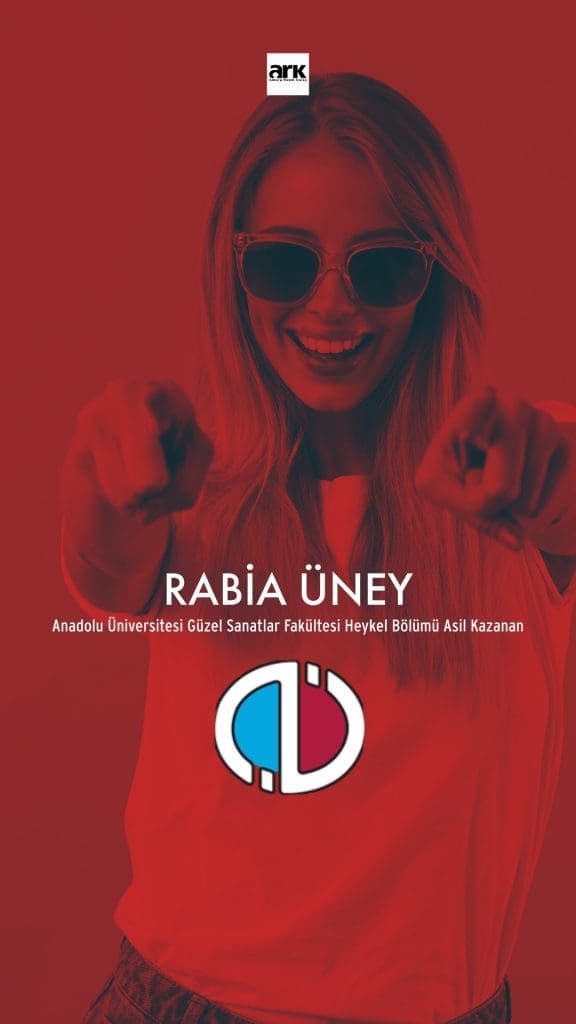 Rabia Üney, Anadolu Üniversitesi Heykel Bölümü asıl kazanan öğrencisi