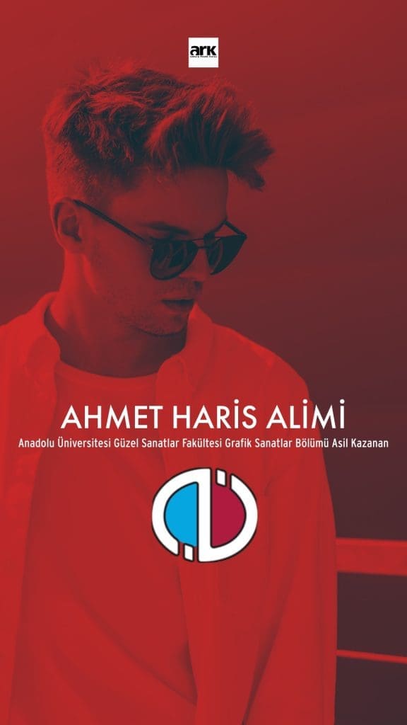 Ahmet Haris Alimi, Anadolu Üniversitesi Grafik Sanatlar Bölümü asıl kazanan öğrencisi