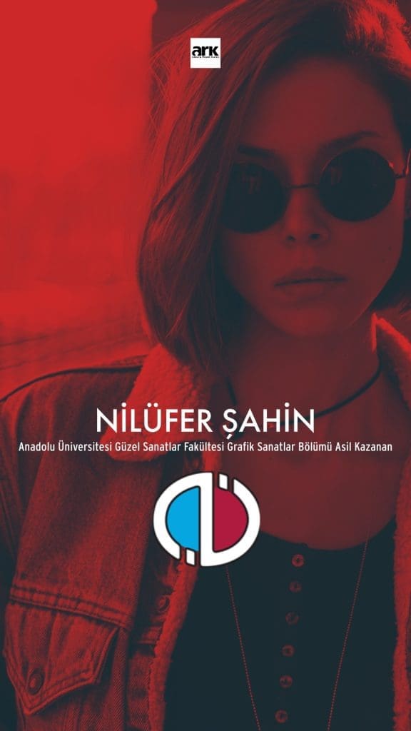 Nilüfer Şahin, Anadolu Üniversitesi Grafik Sanatlar Bölümü asıl kazanan öğrencisi