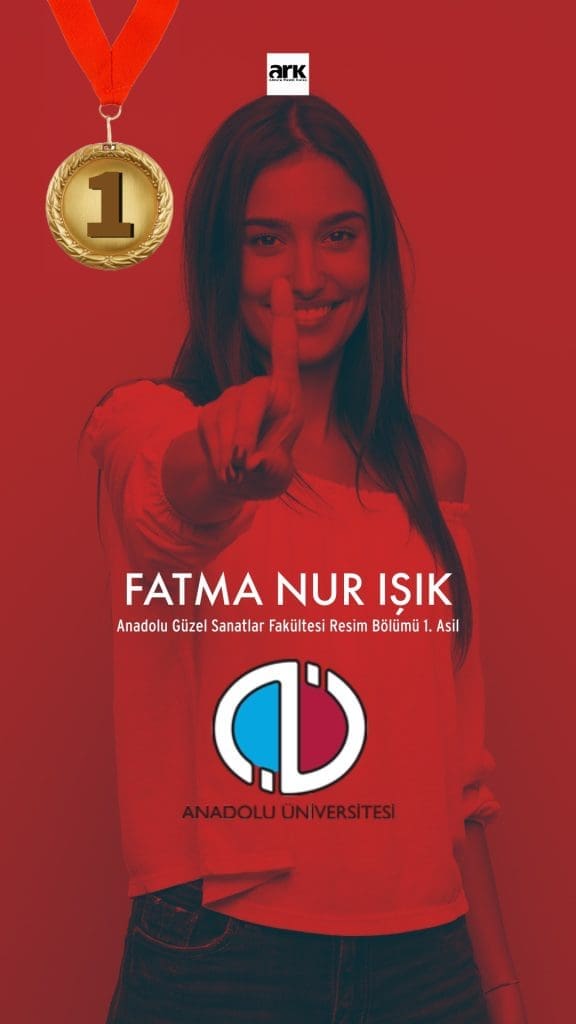 Fatma Nur Işık, Anadolu Üniversitesi Resim Bölümü 1. asıl kazanan öğrencisi