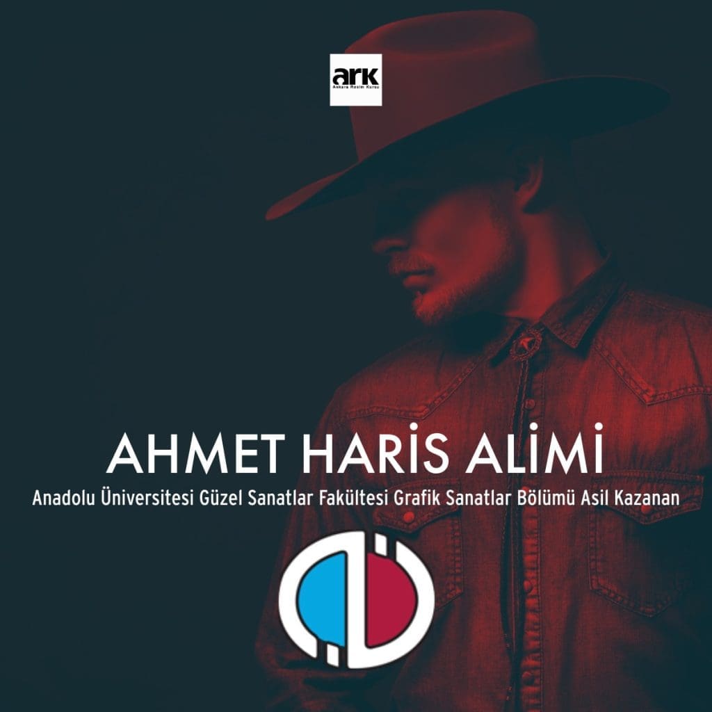 Ahmet Haris Alimi, Anadolu Üniversitesi Grafik Sanatlar Bölümü asıl kazanan öğrencisi
