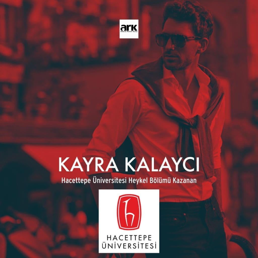 Kayra Kalaycı, Hacettepe Üniversitesi Heykel Bölümü kazanan öğrencisi